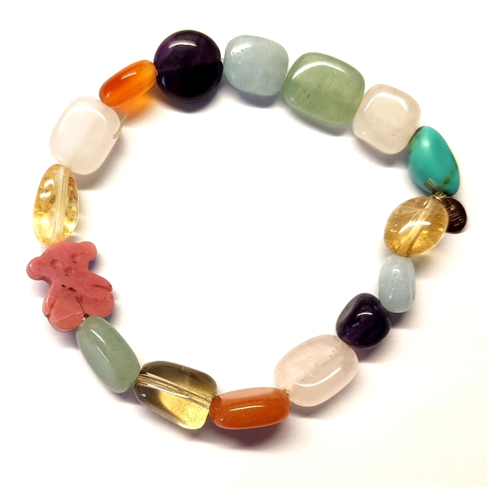 Tous Silver and Rhodonite Bracelet - Retired